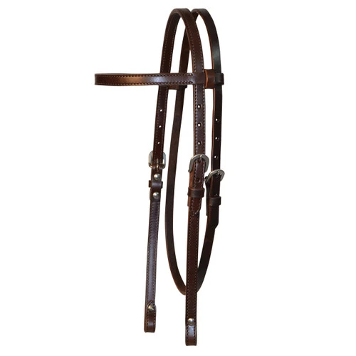 Circle Y Stitched Basic Brow Headstall 4 Circle Y Stitched Basic Brow Headstall - Image 2