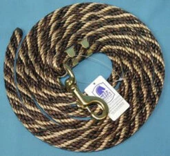 Nylon Lead Rope - Multi-Color -Weaver Leather Store 091049 nylon lead rope brown hair 02005 79494.1527294820