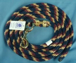 Nylon Lead Rope - Multi-Color -Weaver Leather Store 114408 033 nylon lead rope burgundy navy tan 87553 37192.1527294821