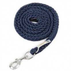 Schockemohle Catch Braided Nylon Lead Rope -Weaver Leather Store 1320 00007 schockemohle catch lead navy 73606.1663268349