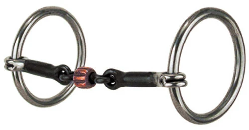 Reinsman Heavy Snaffle Copper Roller Loose Ring 3 Reinsman Heavy Snaffle Copper Roller Loose Ring
