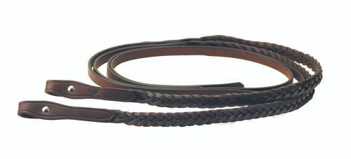 Tory Leather Dark Oil Braided Split Reins 4 Tory Leather Dark Oil Braided Split Reins - Image 2