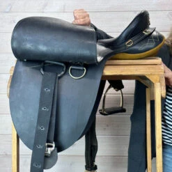 Used Porter's Stockman Drafter Australian Saddle 16/W -Weaver Leather Store 328 L Flap 00680.1686182206