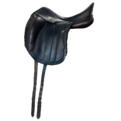 Used Equipe Viktoria Monoflap Dressage Saddle 17.5/W -Weaver Leather Store 334 Hero 00267.1687461331