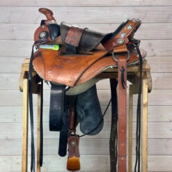 Used Ortho-Flex Western Saddle 15/M 15 Used Ortho-Flex Western Saddle 15/M -Weaver Leather Store 337 L Rigging 78580.1690420281