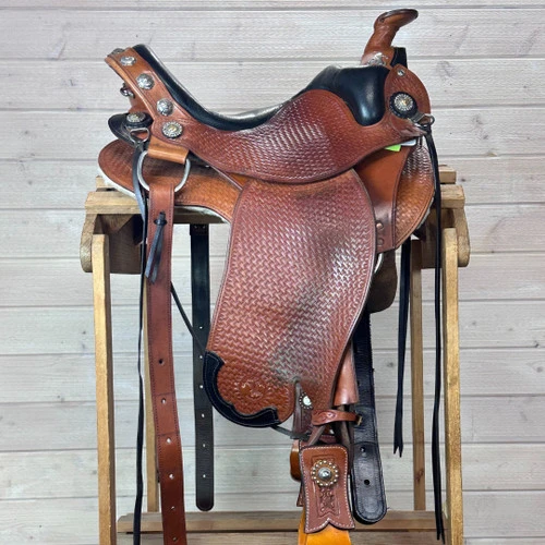 Used Ortho-Flex Western Saddle 15/M 3 Used Ortho-Flex Western Saddle 15/M