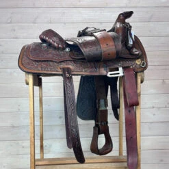 Used Circle Y Custom Western Saddle 14/M -Weaver Leather Store 338 R Flap 57425.1690419863