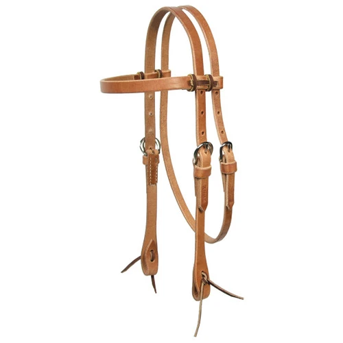Schutz Brothers Brow Headstall W/ Ties - Pony Size 3 Schutz Brothers Brow Headstall W/ Ties - Pony Size