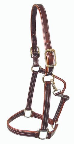 Mary's British Leather Halter With Solid Brass Hardware -Weaver Leather Store 5100britishhaltercopy 85659 13800.1685668117