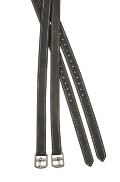 Collegiate Luxe Stirrup Leathers -Weaver Leather Store 809980 Collegiate LUX Stirrup Leather BLACK 10872.1588103556