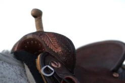 Reinsman Team Camarillo Fine Feathers Barrel Saddle -Weaver Leather Store Camarillo Feathers Pommel 31586.1600205215