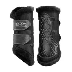 Stubben AirFlow Brushing Boots With Fleece -Weaver Leather Store airflow brushing boots with fleece medium black hero 24451 stubben 88798.1680630430