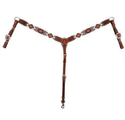 Circle Y Beaded Aztec Infinity Breast Collar -Weaver Leather Store aztec infinity bead breast collar brown white x4121 2004 circle y 80919.1665179488
