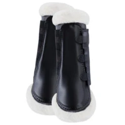 B Vertigo Drew Fleece Lined Brushing Boots -Weaver Leather Store b vertigo drew fleece fur line black pair 19201 BLK horze 05302.1654288788