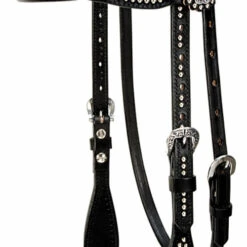 Weaver Leather Weaver Back In Black Brow Headstall -Weaver Leather Store back in black browband headstall silver spots conchos 25 86789 66908.1588803621