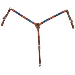 Circle Y Vibrant Infinity Beaded Breast Collar -Weaver Leather Store bead infinity color bc hero X4123 4069 circle y 30091.1666373822