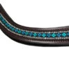 Black Oak Emerald City Curved Browband -Weaver Leather Store black oak emerald curved browband brown closeup kl select 60962.1668190825