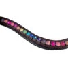Black Oak Rainbow Sprinkles Curved Browband -Weaver Leather Store black oak rainbow curve browband brown kl select 54062.1667007103