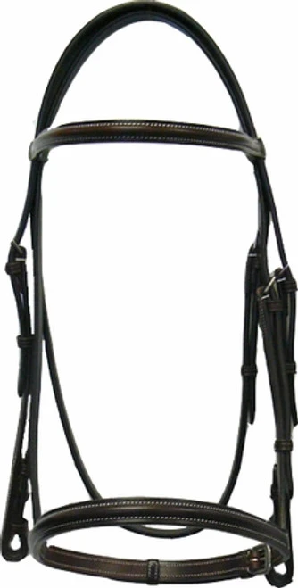 Bobby's English Tack Plain Raised Bridle 4 Bobby's English Tack Plain Raised Bridle - Image 2