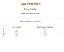 Halter Ego Brushing Boots -Weaver Leather Store brushing boots size guide halter ego 10482.1682645949