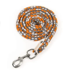 Schockemohle Catch Braided Nylon Lead Rope -Weaver Leather Store catch lead rope multi orange 1320 00007 schockemoehle 61991.1646870270