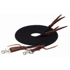Weaver Leather Weaver EcoLuxe Round Split Reins -Weaver Leather Store ecoluxe round split rein black 35327 08 08 00 weaver 89966.1673480090