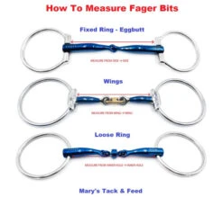 Fager Maria Titanium Fixed Ring -Weaver Leather Store fager bit measure guide mtf 34389.1621803481