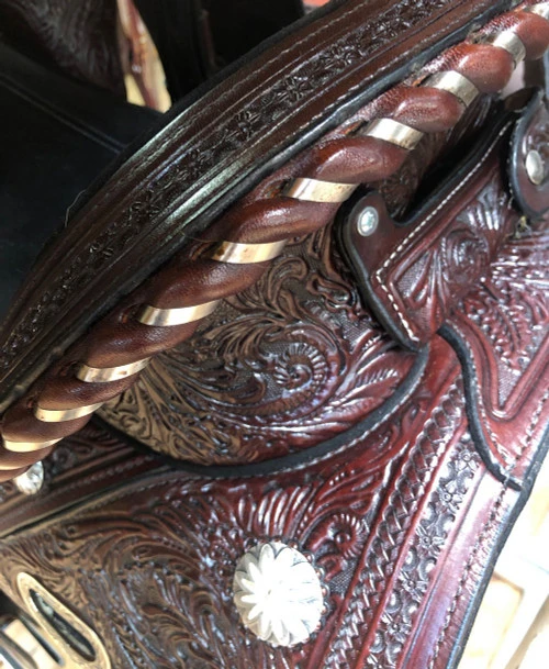 Circle Y Fischer Daisy Treeless Barrel Saddle 1308 4 Circle Y Fischer Daisy Treeless Barrel Saddle 1308 - Image 2