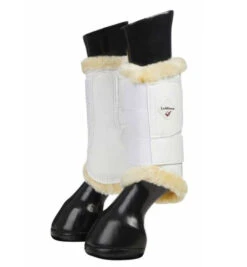 LeMieux Fleece Lined Brushing Boots -Weaver Leather Store fleece lined brushing boots white form 8950 lemieux 01402.1665191262