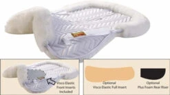 Fleeceworks Perfect Balance Rolled Edge Sheepskin Half Pad