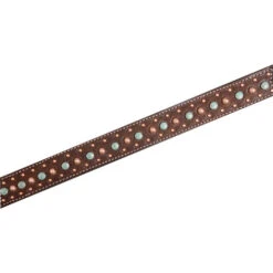 Martin Saddlery Floral Dots Breast Collar -Weaver Leather Store floral dots breast collar choco dots BC15021EFSCR martin 72006.1616888694