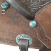 Alamo Saddlery Geo Aztec Barrel Saddle -Weaver Leather Store geo barrel brown detail2 GEO AZTEC alamo 38344.1650487046