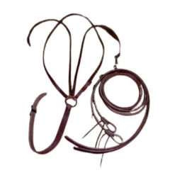 Buckaroo Leather German Martingale With Split Reins