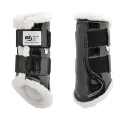 DSB Glossy Patent Dressage Sport Boot -Weaver Leather Store glossy black boots white fleece pair dsb 59157.1592335965