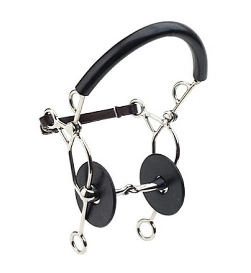 Jointed Hollow Mouth Hackamore Combo 3 Jointed Hollow Mouth Hackamore Combo