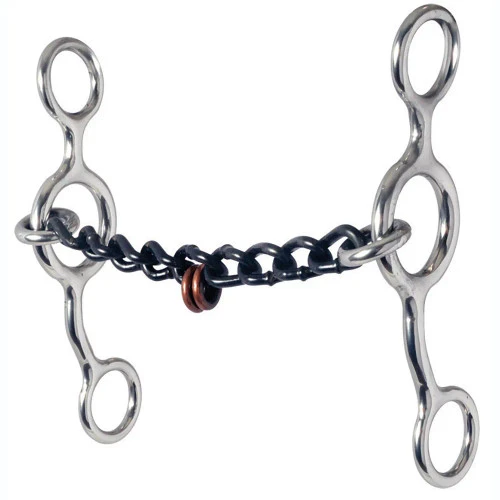 Reinsman Jr Cowhorse Chain Mouth Bit With Pacifiers 3 Reinsman Jr Cowhorse Chain Mouth Bit With Pacifiers