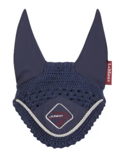 LeMieux Junior Pro Fly Bonnet -Weaver Leather Store junior pro fly bonnet navy front 5833 lemieux 84169.1670603307
