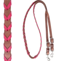 Martin Saddlery Laced Barrel Rein -Weaver Leather Store laced barrel rein pink br34blpl martin saddlery 08472.1561063918