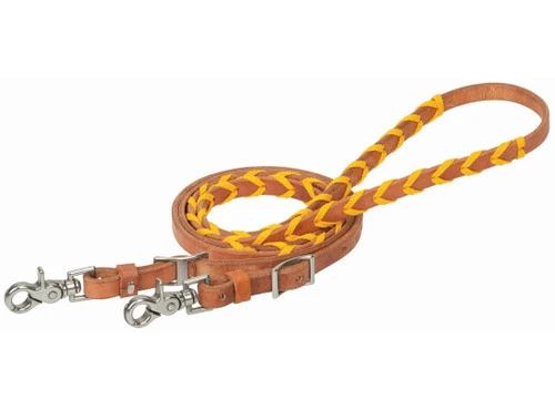 Weaver Leather Weaver Laced Harness Barrel Reins 6 Weaver Leather Weaver Laced Harness Barrel Reins - Image 4