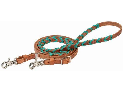 Weaver Leather Weaver Laced Harness Barrel Reins 3 Weaver Leather Weaver Laced Harness Barrel Reins
