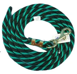 Nylon Lead Rope - Multi-Color -Weaver Leather Store lead rope green black 02993.1597953960