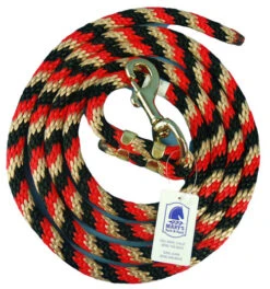 Nylon Lead Rope - Multi-Color -Weaver Leather Store lead rope red black tan 05554.1597953951