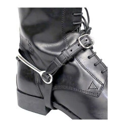 Nunn Finer Leather Spur Straps -Weaver Leather Store leather spur strap keepers black boot 1019L nunn finer 41556.1671239249