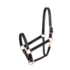Perri's 1-Inch Leather Turnout Halter -Weaver Leather Store leather turnout halter 1in havana perris 07874.1587672501