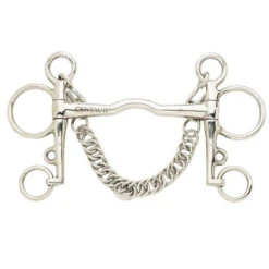 Ported Mullen Polo Pelham 5 "cheeks