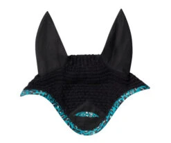 WeatherBeeta Prime Leopard Ear Bonnet -Weaver Leather Store prime leopard ear bonnet turquoise front 1006960006 weatherbeeta 51821.1625005269