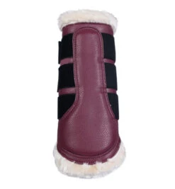 HKM Comfort Premium Fur Protection Boots -Weaver Leather Store protection boots wine red 13024 3100 HKM 14076.1672705358