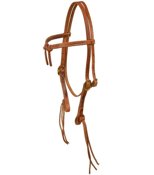 Berlin Leather Rattlesnake Knot Brow Headstall 3 Berlin Leather Rattlesnake Knot Brow Headstall