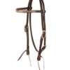 Martin Saddlery Rawhide Lace Browband Headstall -Weaver Leather Store rawhide lace brow HS chocolate HB23RL MS 89576.1678331460