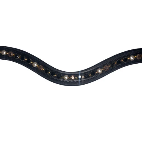 Red Barn Cobalt & Copper Curved Browband 5 Red Barn Cobalt & Copper Curved Browband - Image 3